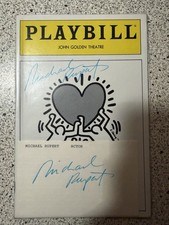 1992 Golden Theatre Playbill Falsettos Autographed by Michael Rupert