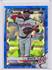 2021 Bowman Chrome Draft Sapphire Edition TJ White #BDC-157
