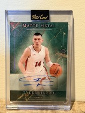 Wild card Matte Metal Tyler Herro Autograph True 1/1 2026 Basketball Card