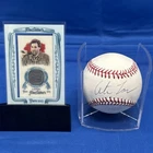 Artie Lange Autographed Auto Signed Baseball W/ Allen Ginter Relic Howard Stern