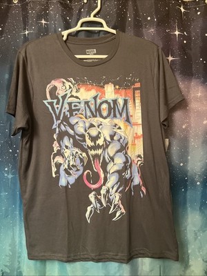 Marvel Venom T-Shirt XL Gray Short Sleeve (Spots on back are water)