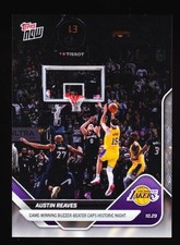 Austin Reaves LA Lakers 1st Since Kobe Bryant 5 25 Pt 2025-26 Topps Now #37 Base