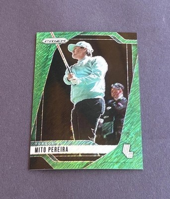 2025 Panini Prizm Liv Golf - Mito Pereira #10 Green Shimmer Prizm /17