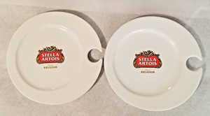 Stella Artois - Belgium - Set of 2 - Plates / Buffet Plates / Snack Plates