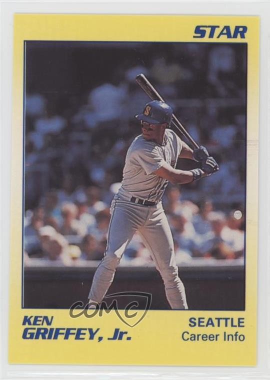 1990 Star Ken Griffey Jr Yellow Ken Griffey Jr #8 HOF 2k3