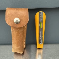 CST/Berger Hand Level Pocket Sight Surveying Tool with Leather Case Vintage