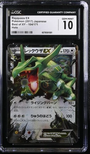 Rayquaza Pokémon TCG Grade 10 XY Individual Collectible Card Game