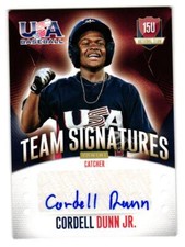 2014 Cordell Dunn Jr. Panini USA Baseball Rookie Auto 039/299 - Detroit Tigers