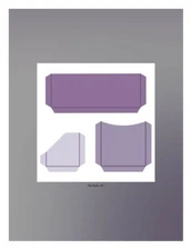 AccuCut Cutting Die # A1003CLC Pockets #1, Crease Long Cut