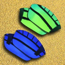 2Pairs Lenses Replacement for-Oakley Half Jacket 2.0 Polarized-Green Violet Blue