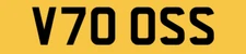 VOSS REGISTRATION PRIVATE NUMBER PLATE CAR REG V70 OSS VOSSY VOSSIE VOSSE VOSS