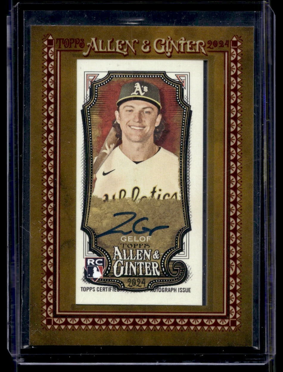 2024 Topps Allen & Ginter Zack Gelof Rookie Mini Framed Auto RC #MA-ZG ML