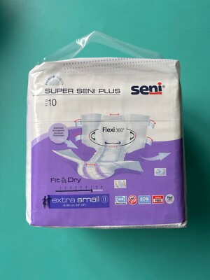 SUPER SENI PLUS extra small, atmungsaktive Inkontinenzhose für Erwachsene, 