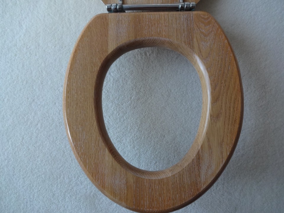 HERITAGE LUXURY LIMED OAK TOILET SEAT. eBay
