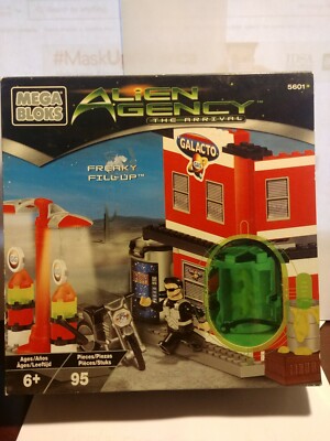 Mega Bloks 5601 Alien Agency The Arrival “Freaky Fill-up” NIB FS