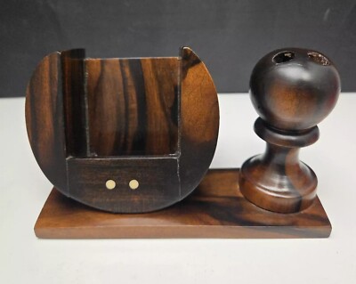 Rosewood Business Card and Pen Holder Desktop Set Kamagong Handmade Philippines