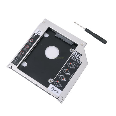 Sii Universal 2nd HDD Caddy Hard Drive Optibay Adapter, 9.5mm