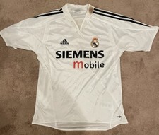 REAL MADRID 2004 2005 HOME FOOTBALL SHIRT JERSEY ADIDAS VINTAGE RAUL #7 RARE