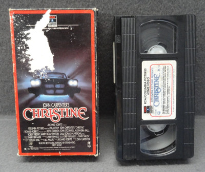Christine John Carpenter Side Loader Load 1985 Horror VHS Cassette Tape RCA 80s