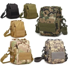 Tactical Phone Pouch with Shoulder Strap Small Utility EDC Belt Bag for iphone16