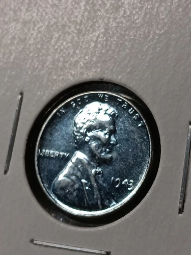 👉1943 STEEL Lincoln Wheat Penny  - Gem BU STUNNING Eye Appeal  A/71