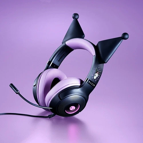 Cuffie cablate Razer x Sanrio Kuromi nuove edizione limitata - Foto 5 di 8