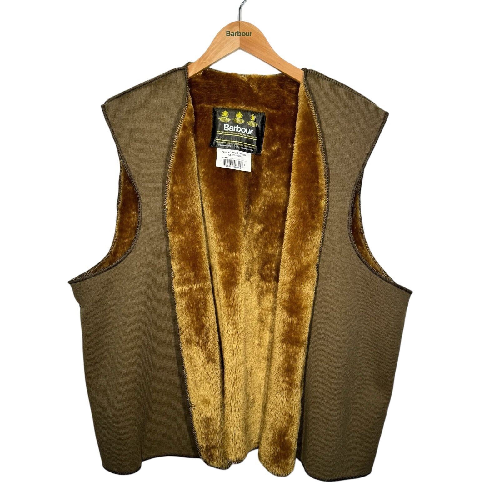 Barbour A297 ACRYLIC LINING ファーライナー Barbour A297 Liner Vest