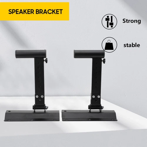 2x Speaker Wall Brackets Holder Mount Heavy Duty Adjustable Tilt Swivel 35mm UK - Picture 5 of 11