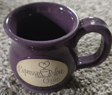Sunset Hill Stoneware Purple Coffee Mug