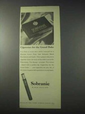 1959 Sobranie Black Russian Cigarettes Ad - Grand Duke