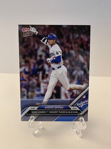 New Shohei Ohtani - 2024 MLB TOPPS NOW Card 584 - 1st DODGER IN 40/40 CLUB