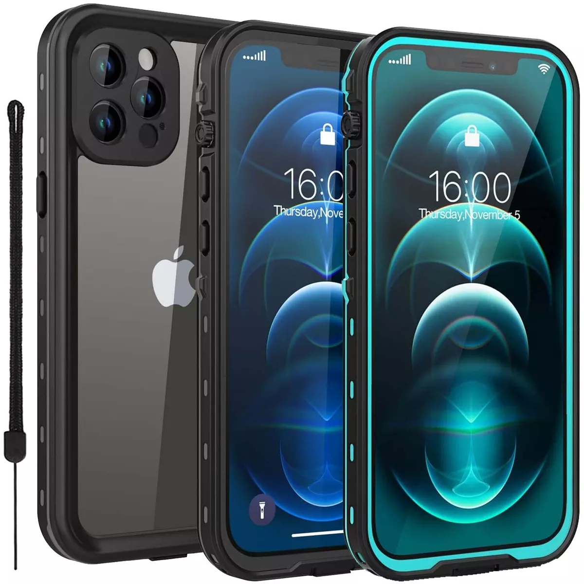 Waterproof Case for iPhone 13 Pro Max, Designed for iPhone 13 Pro Max Case  with Built-in Screen Protector. Full Body Heavy Duty Shockproof Case for