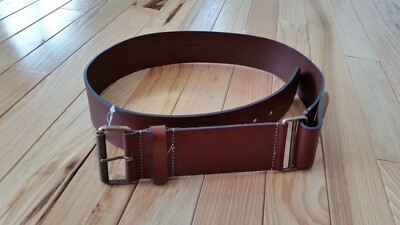 BURBERRY Brown Adjustable Womens Belt, 32 - 30 display picture 3