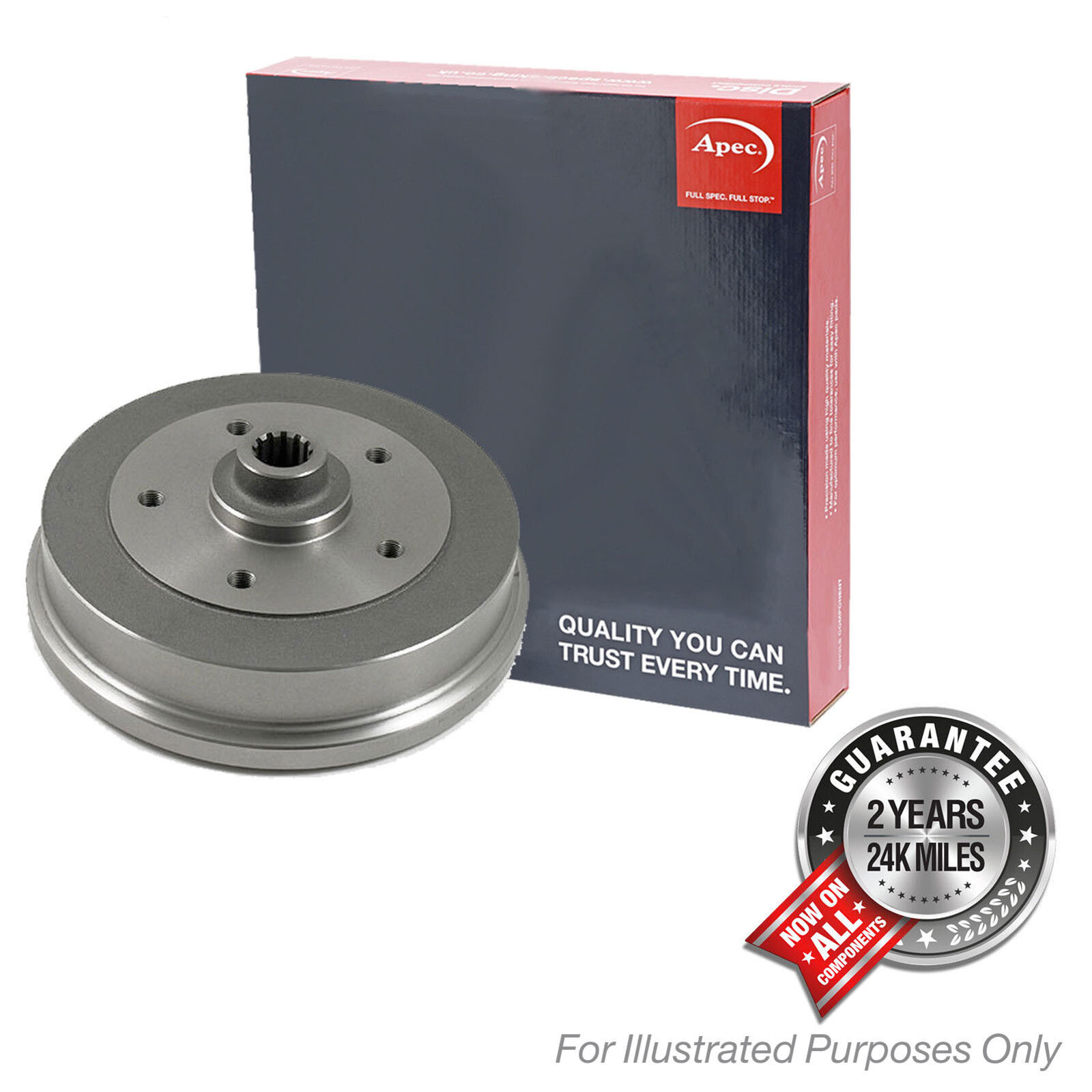Brake Drum fits NISSAN NOTE E12 1.2 Rear 2012 on 43206AX650 Apec Quality New - Image 20