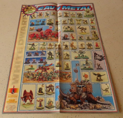 Games Workshop John Blanche's Eavy Metal White Dwarf Ausgabe 100 Poster A2 1988 GW