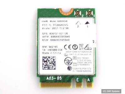 HP 806721-001 Intel 8260NGW Dual Band Wireless-AC WiFi and Bluetooth ngff M.2