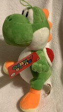 Super Mario World Plush Green Yoshi Soft Toy Stuffed Plush Animal Doll 10" NWT B
