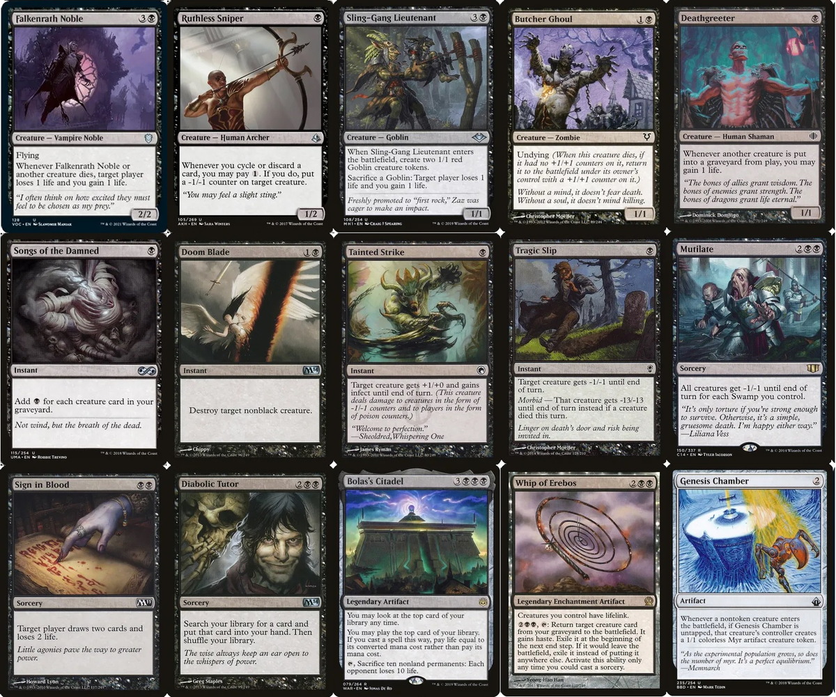 mtg yawgmoth commander deck Amazon.com: Yawgmoth, Thran Physician Commander Deck - EDH - Mono Black -  Custom Built - Magic The Gathering - MTG main image 0