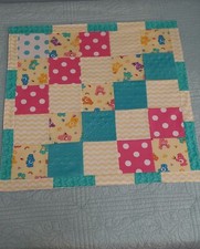New Care Bears Handmade Baby Security Blanket 25x25 Plush back FREE ship