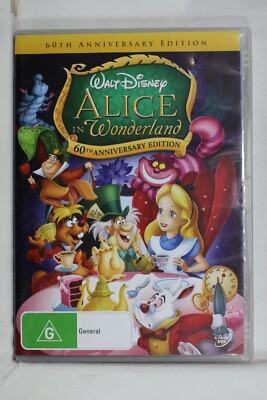 Disney Alice In Wonderland, 60th Anniversary Edition - Reg 4  Preowned (D654)