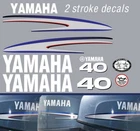 YAMAHA 40hp 2 stroke outboard decals