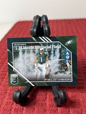 2023 Donruss Elite Football Jalen Hurts Green Field Vision Eagles FV-2 H3