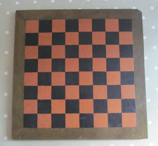 VINTAGE / ANTIQUE CHESS BOARD 406mm X 410mm POSSIBLY SHAGREEN ?