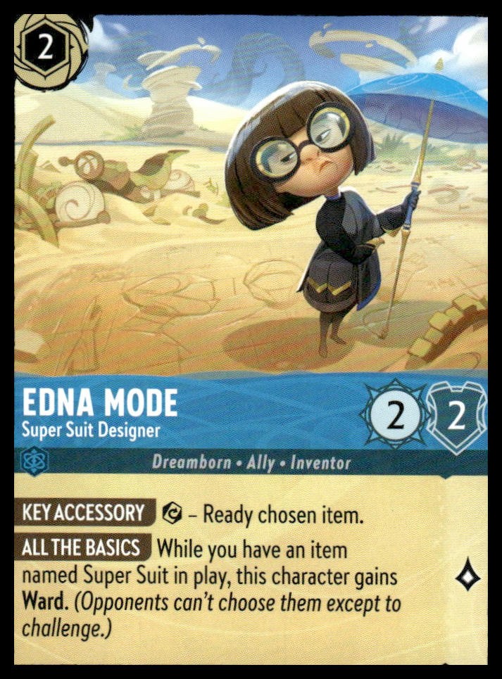 Edna Mode - Super Suit Designer 149/204 Rare Wilds Unknown Lorcana Near Mint