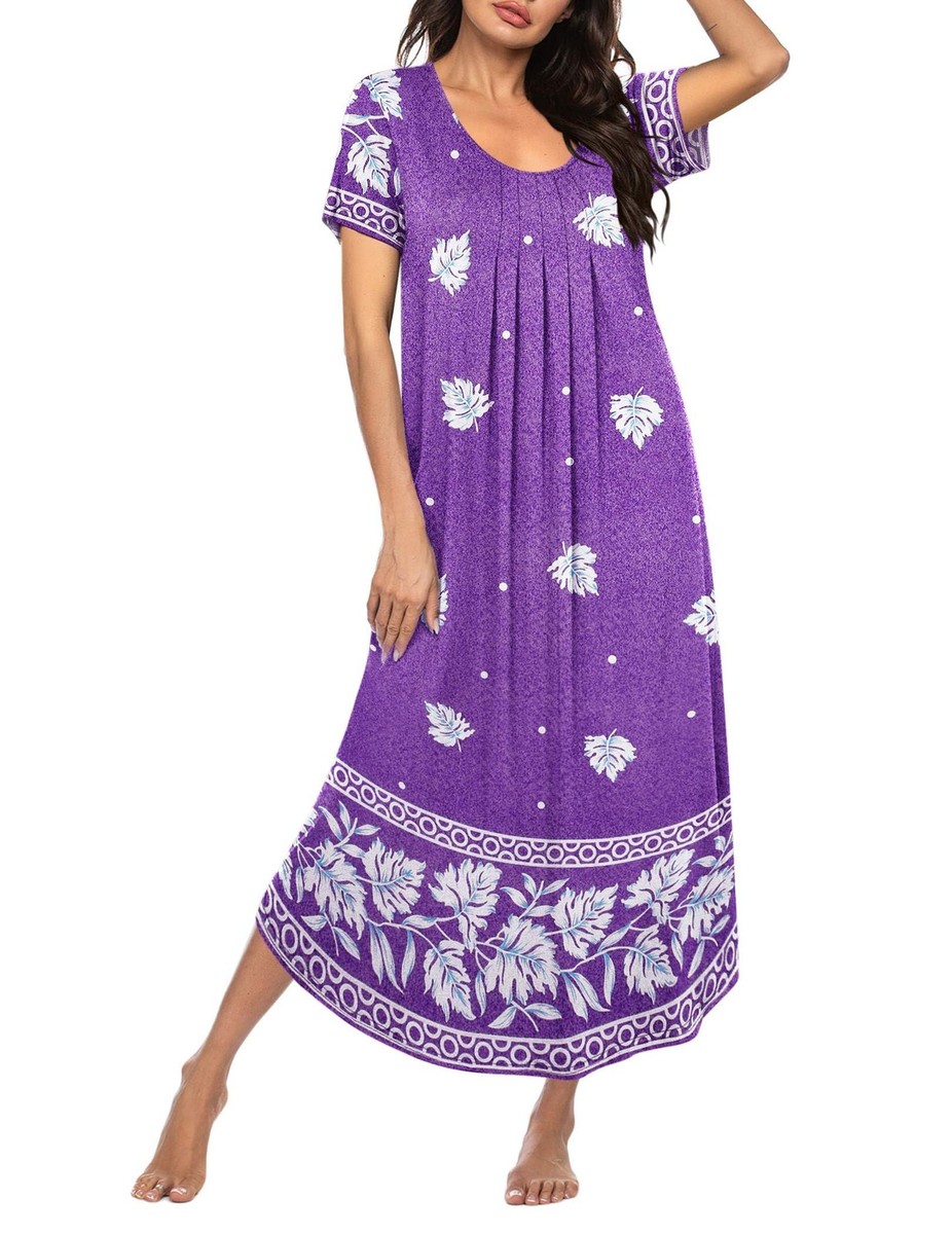 Ekouaer House Dresses for Women Moo Moo Nightgown Long Nightgowns Mumu Dress ... | eBay Ekouaer House Dresses for Women Moo Moo Nightgown Long Nightgowns Mumu Dress ... | eBay
