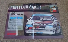 Peugeot 405 Mi16 Poster 1993 British Touring Car Championship BTCC Jordan F1