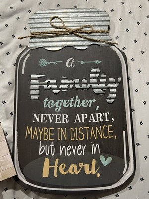 Barn Yard Designs Family Together Never Apart Wall Hanging Sign 14  X 8 