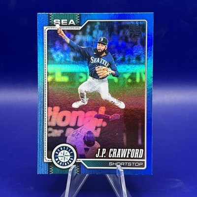2026 Topps Series 2 JP Crawford Blue Rainbow Foil /150 Seattle Mariners