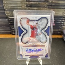 2022 Panini National Treasures Steve Grogan Gold Auto /49 Patriots SIG-SGR