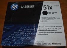 Genuine OEM HP LaserJet 51X Q7551X Black Toner Cartridge NEW  Sealed